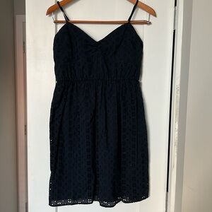 J. Crew Summer Dress, Navy Blue, Size Small
